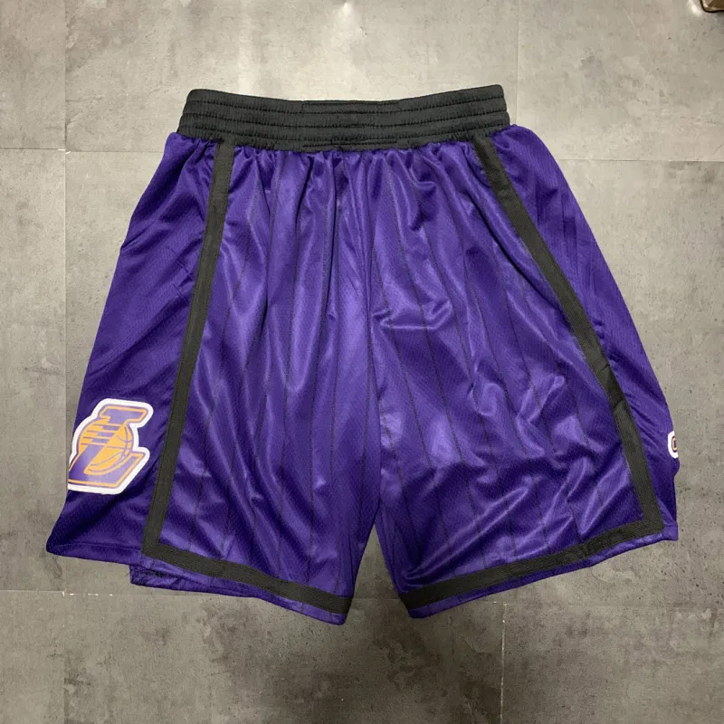 Calções de basquetebol roxos dos Los Angeles Lakers - Edição City