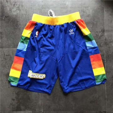 Denver Nuggets Throwback Blue Basketball Shorts
