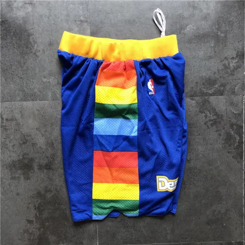 Denver Nuggets Throwback Blue Basketball Shorts