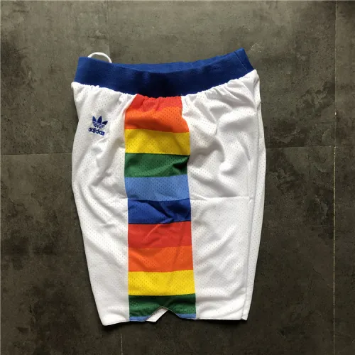 Denver Nuggets Throwback White Basketball Shorts