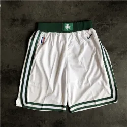 Boston Celtics White Basketball Shorts - product photo Witte basketbalshort van de Boston Celtics