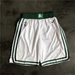 Boston Celtics White Basketball Shorts