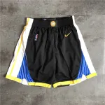 Zwarte basketbalshort van de Golden State Warriors