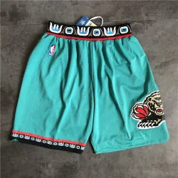 Memphis Grizzlies Throwback Green Basketball Shorts