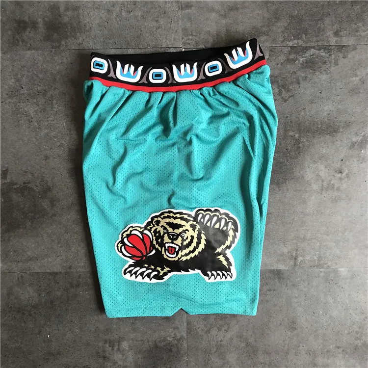 Memphis Grizzlies Throwback Green Basketball Shorts
