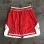 Chicago Bulls Throwback Red Basketball Shorts