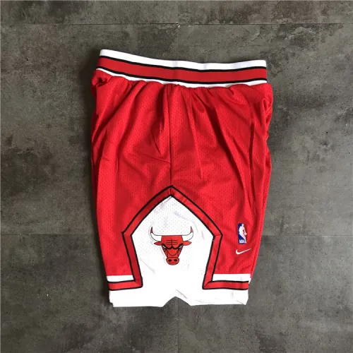 Chicago Bulls Throwback Red Basketball Shorts