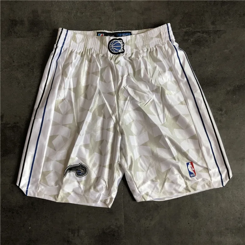Orlando Magic Throwback White Basketball Shorts
