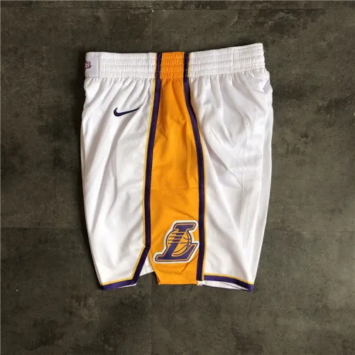 Los Angeles Lakers 2018 White Basketball Shorts