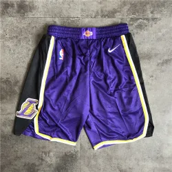 Pantaloncini da basket viola dei Los Angeles Lakers 2019