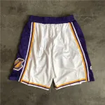 Los Angeles Lakers 2019 White Basketball Shorts