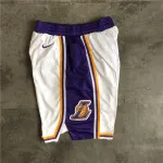 Los Angeles Lakers 2019 White Basketball Shorts