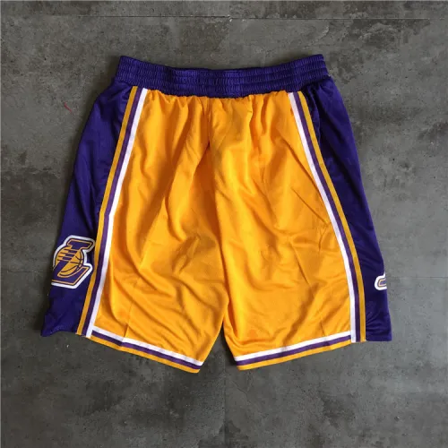 Los Angeles Lakers 2019 Yellow Basketball Shorts