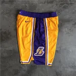 Los Angeles Lakers 2019 Yellow Basketball Shorts