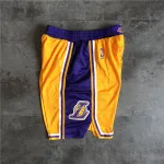 Los Angeles Lakers 2019 Yellow Basketball Shorts