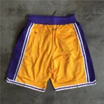 Los Angeles Lakers Yellow Basketball Shorts