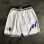 Utah Jazz Throwback White Basketball Shorts