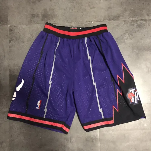 Pantaloncini da basket viola in stile retrò dei Toronto Raptors