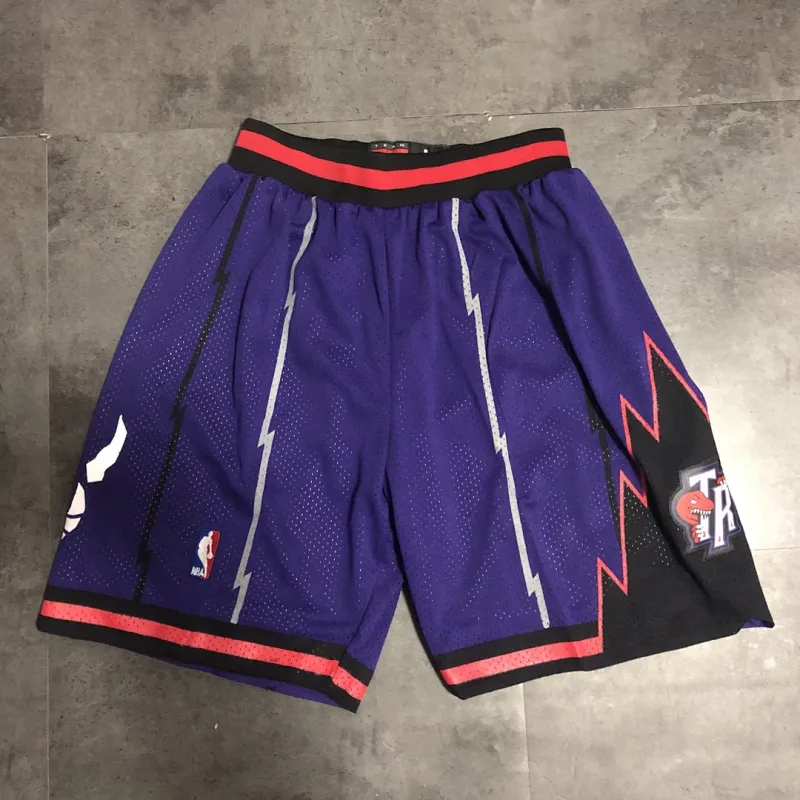 Toronto Raptors Throwback Purple Basketball Shorts