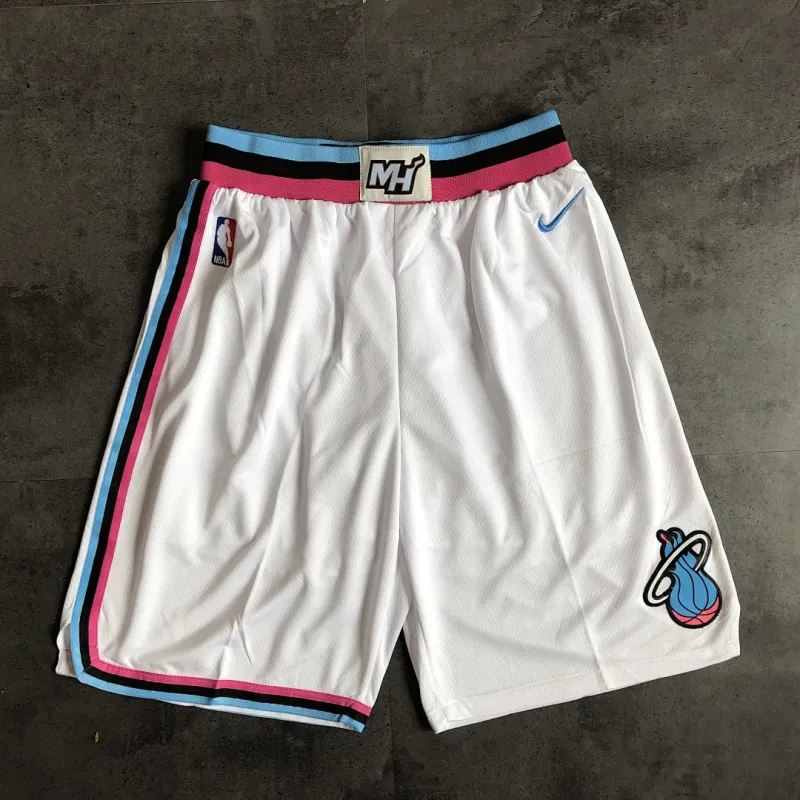 Miami Heat City Edition White Basketball Shorts