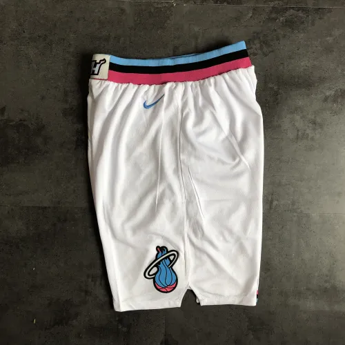 Miami Heat City Edition White Basketball Shorts