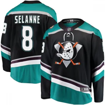 Anaheim Ducks Teemu Selanne Green Alternate Premium Jersey