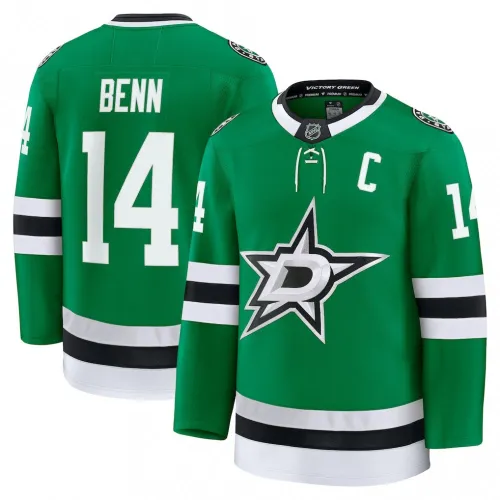 Jamie Benn Dallas Stars thuis-spelersshirt Premium - Kellygroen