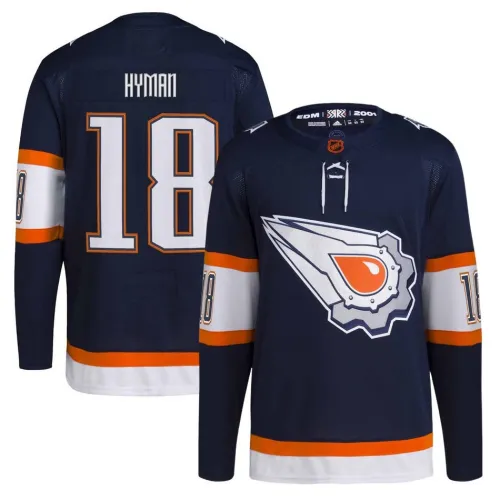 Zach Hyman Edmonton Oilers Navy Reverse Retro 2.0 Player Jersey