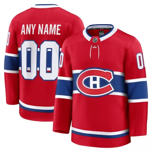 Montreal Canadiens Home Premium benutzerdefinierte Jersey - rot