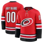 Maglia personalizzata Premium alternativa da uomo dei Carolina Hurricanes - Rossa