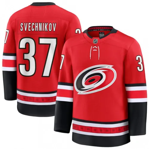 Maillot Premium Alternate rouge des Carolina Hurricanes pour hommes Andrei Svechnikov