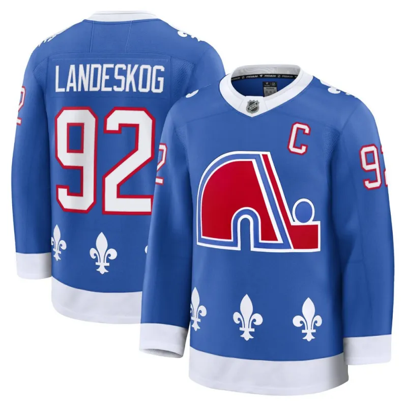 Gabriel Landeskog Colorado Avalanche Blue Alternate Heritage Premium Jersey
