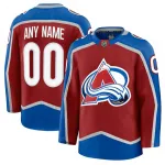 Colorado Avalanche Herren-Heimtrikot in Burgunderrot, Premium-Ausstattung, individuell gestaltbar