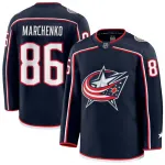 Maillot Premium « Fanatics Home » de Kirill Marchenko des Columbus Blue Jackets - Bleu marine