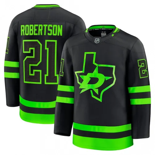 Jason Robertson Dallas Stars Alternate Premium Player Jersey - Black