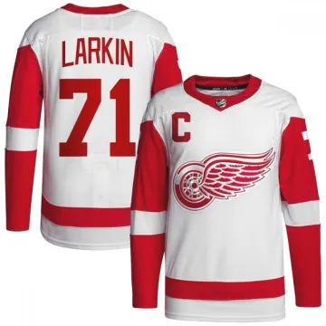 Dylan Larkin Detroit Red Wings Away Premium Jersey - White