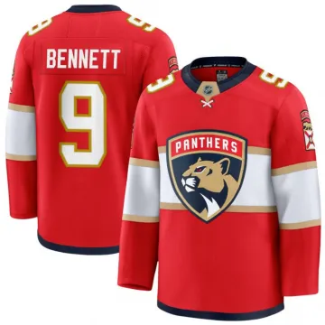 Camisa de jogador Premium do Sam Bennett dos Florida Panthers (para jogar em casa) - Vermelha
