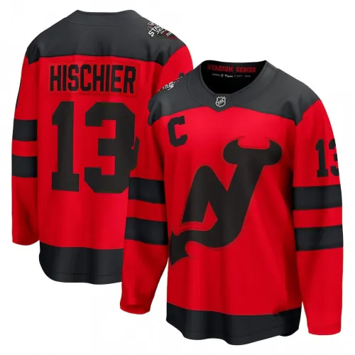 Nico Hischier New Jersey Devils 2024 NHL Stadium Series Breakaway-spelersshirt – Rood