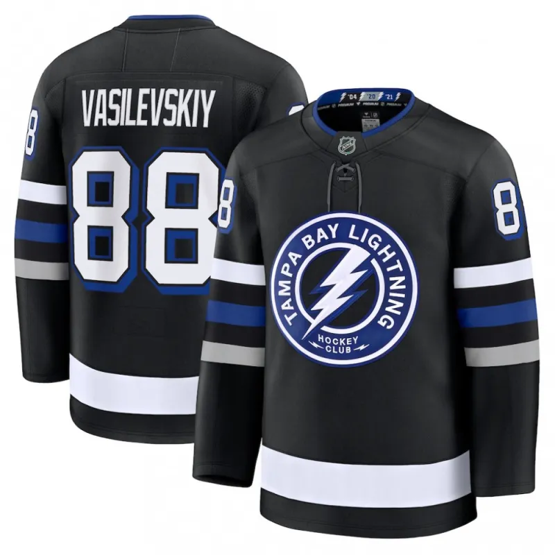 Andrei Vasilevskiy Tampa Bay Lightning Black Alternate Premium Jersey