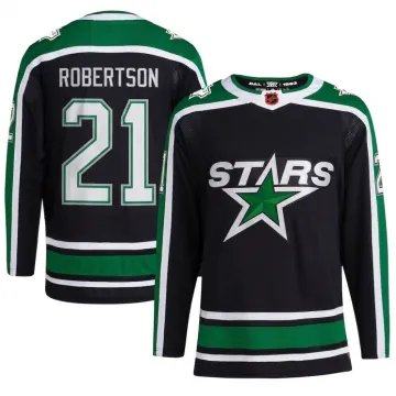 Jason Robertson Dallas Stars Zwart Reverse Retro 2.0 Authentiek spelersshirt