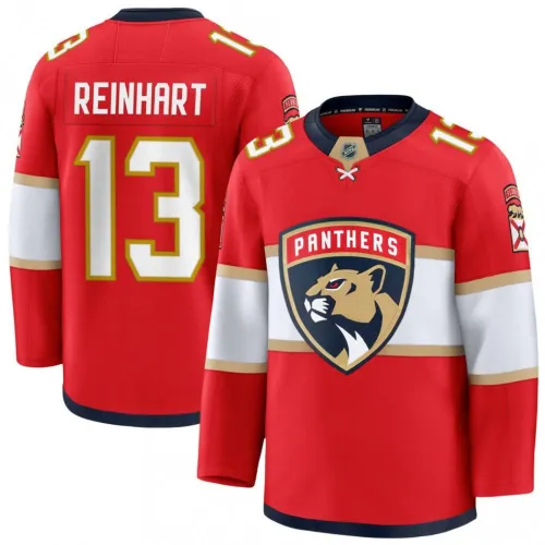 Sam Reinhart Florida Panthers thuisshirt Premium-spelerseditie - Rood