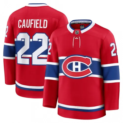 Cole Caufield Montreal Canadiens nach Hause Premium Jersey - rot