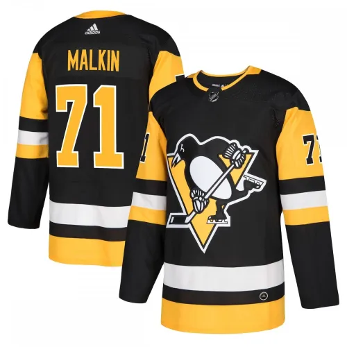 Evgeni Malkin Pittsburgh Penguins adidas Authentic Spielertrikot - Schwarz