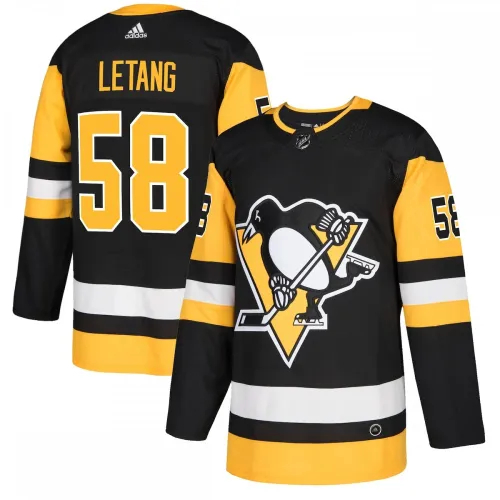 Kris Letang Pittsburgh Penguins adidas Authentic Spielertrikot - Schwarz