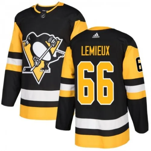 Pittsburgh Penguins Mario Lemieux Herren-Spielertrikot #66 adidas Schwarz (Authentic Player Jersey)
