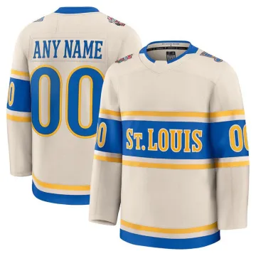 Camisa personalizada premium dos St. Louis Blues para o NHL Winter Classic 2025 - Creme