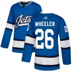 Winnipeg Jets Uomo Blake Wheeler #26 adidas Maglia Autentica Alternativa Blu