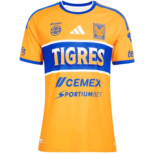 26/27 Tigres UANL Home Jersey - A-Grade Quality Detail View