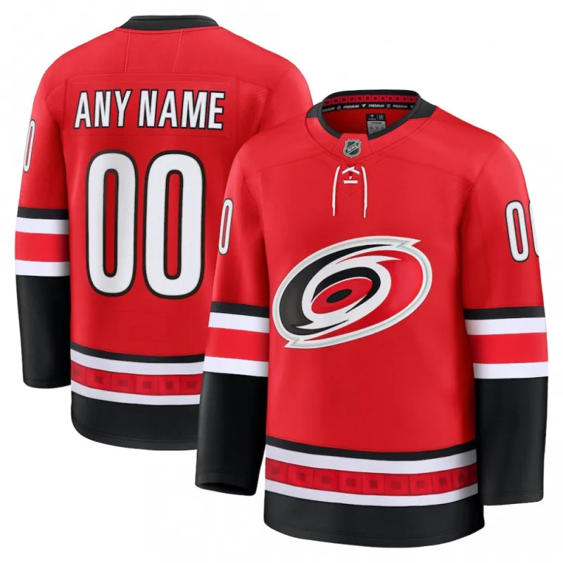 Maglia personalizzata Premium alternativa da uomo dei Carolina Hurricanes – Rossa
