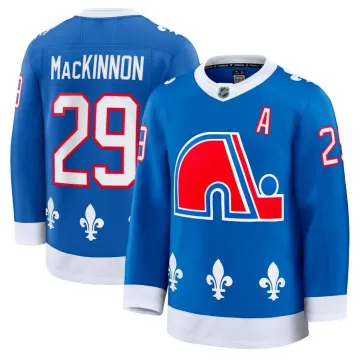 Nathan MacKinnon Colorado Avalanche Blue Alternate Heritage Premium Jersey
